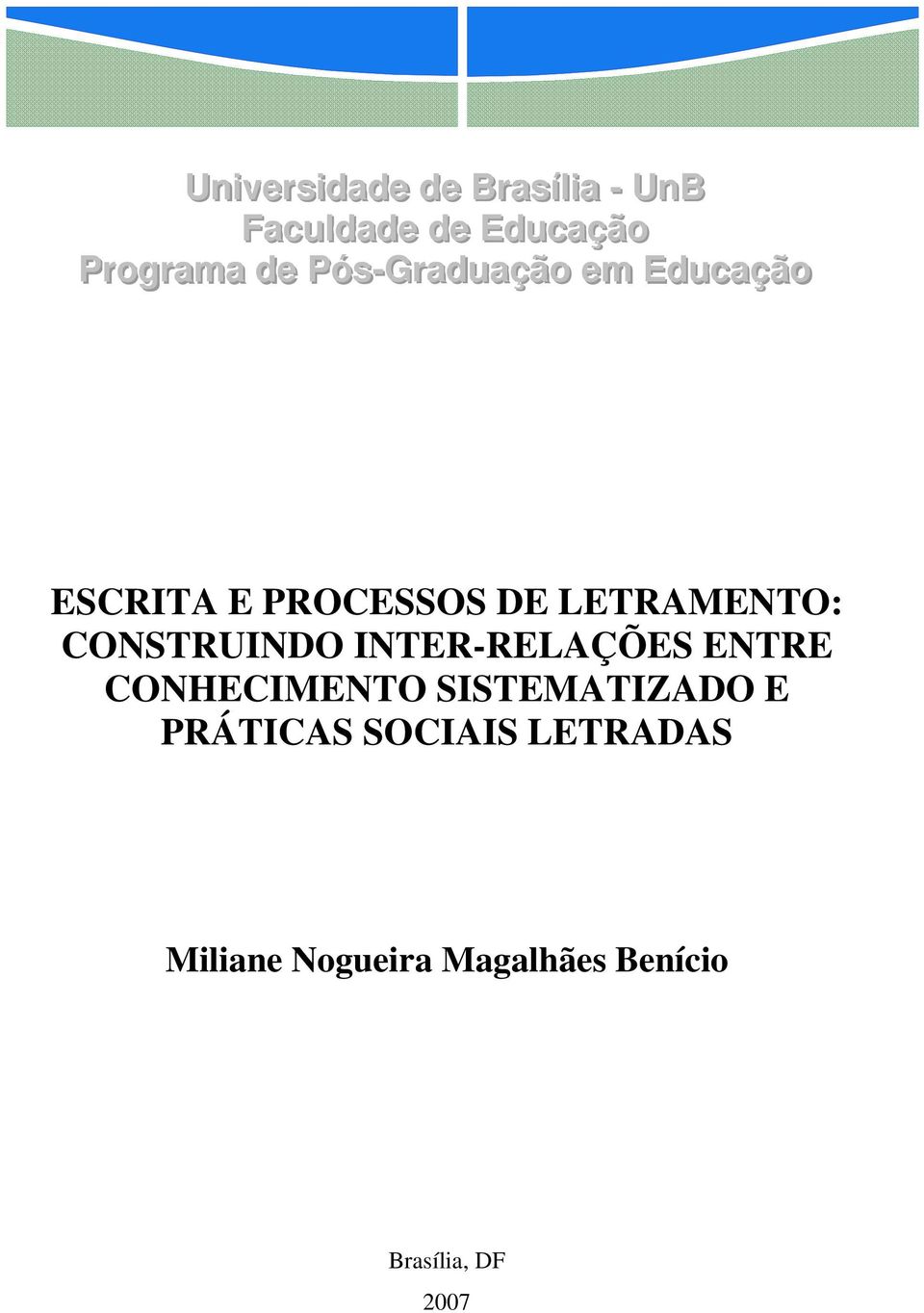 CONSTRUINDO INTER-RELAÇÕES ENTRE CONHECIMENTO SISTEMATIZADO E