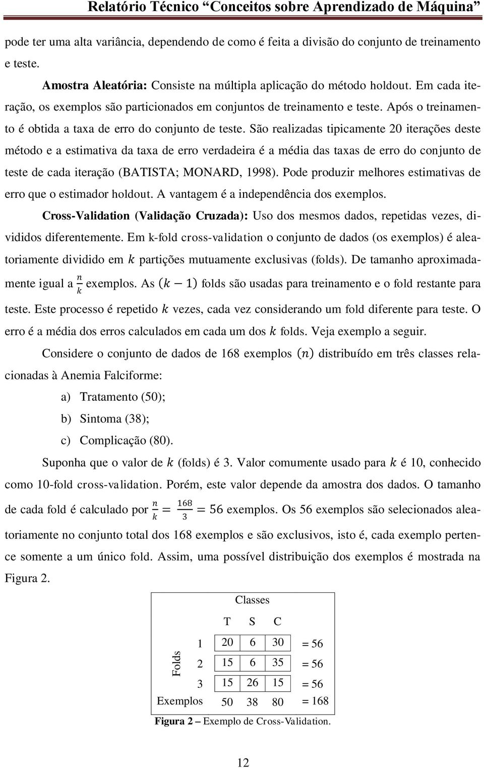 Após o treinamento é obtida a taxa de erro do conjunto de teste.