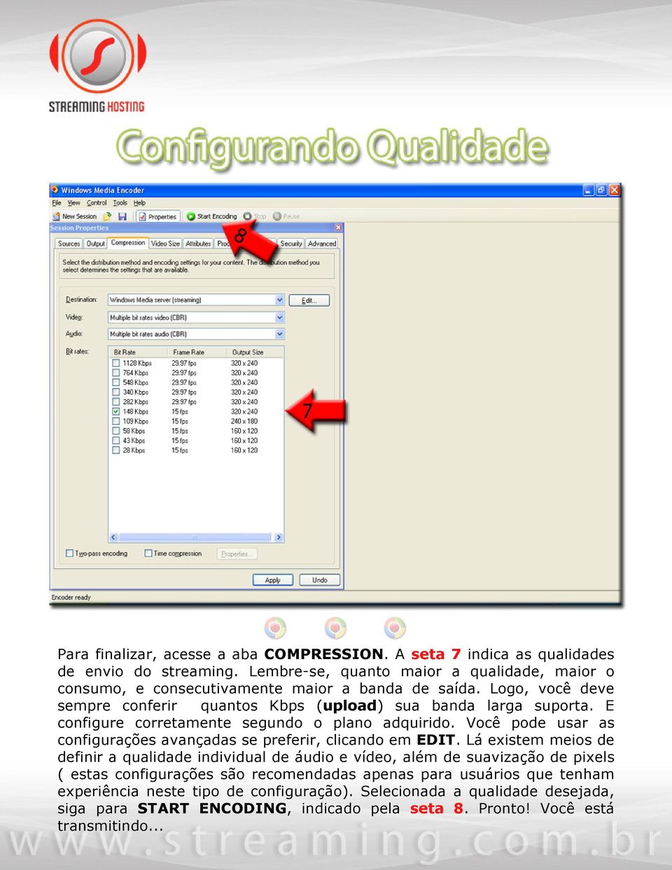 E configure corretamente segundo o plano adquirido. Você pode usar as configurações avançadas se preferir, clicando em EDIT.