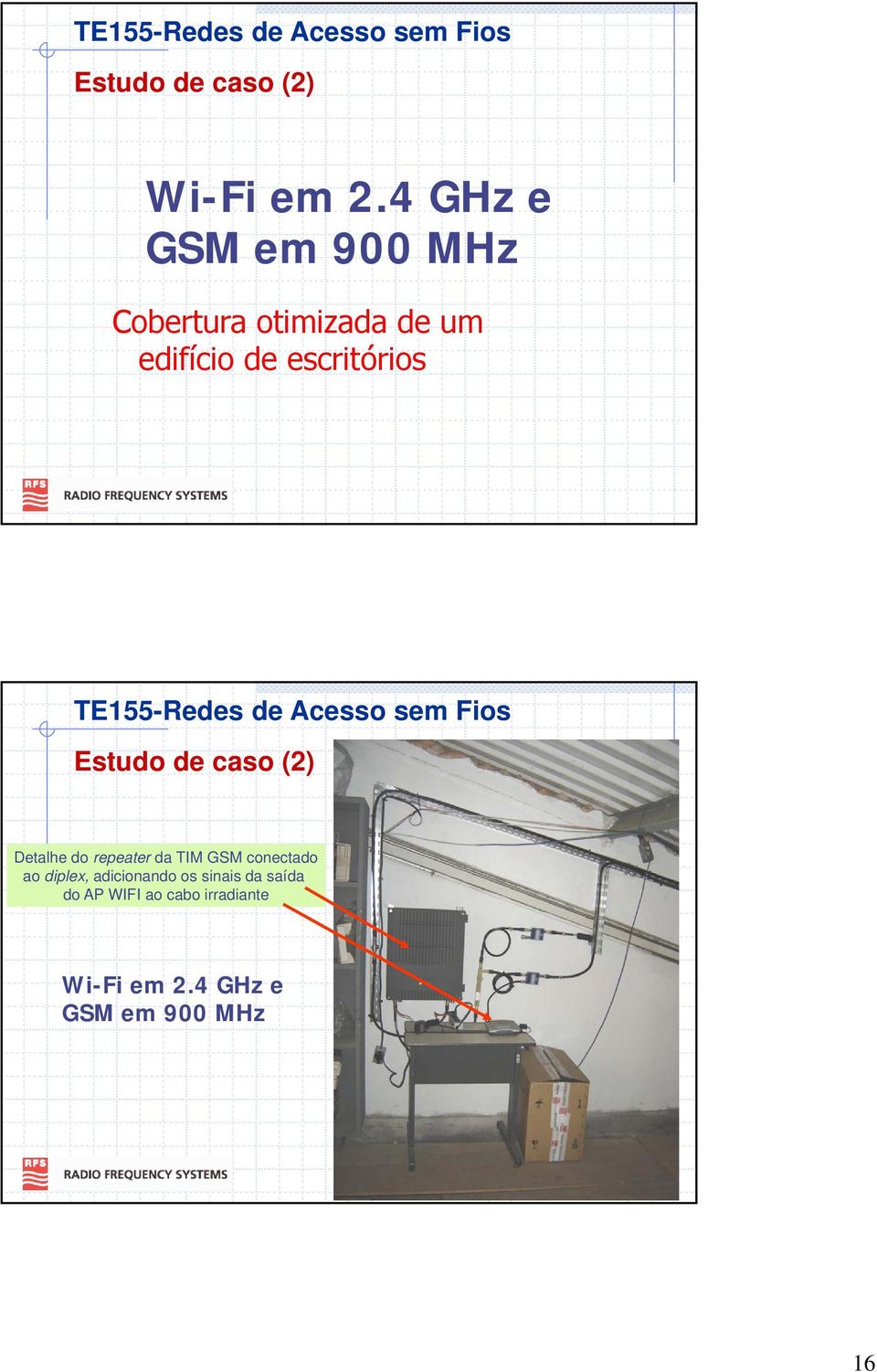 escritórios i Estudo de caso (2) Detalhe do repeater da TIM GSM