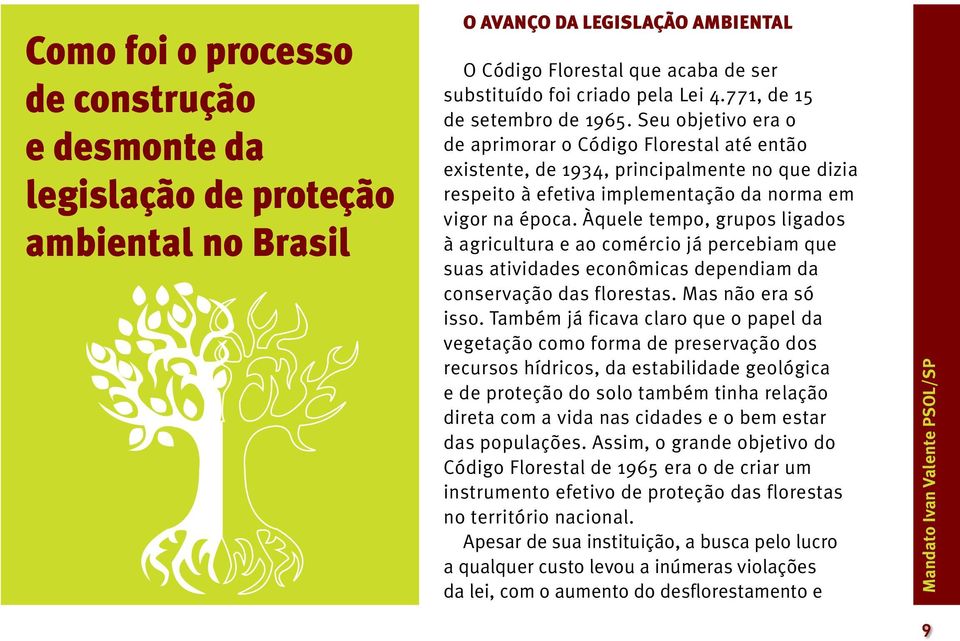 Seu objetivo era o de aprimorar o Código Florestal até então existente, de 1934, principalmente no que dizia respeito à efetiva implementação da norma em vigor na época.