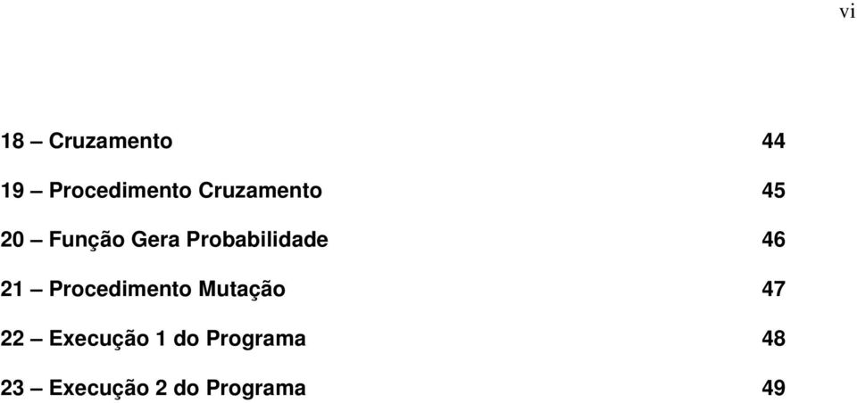 Probabilidade 46 21 Procedimento Mutação