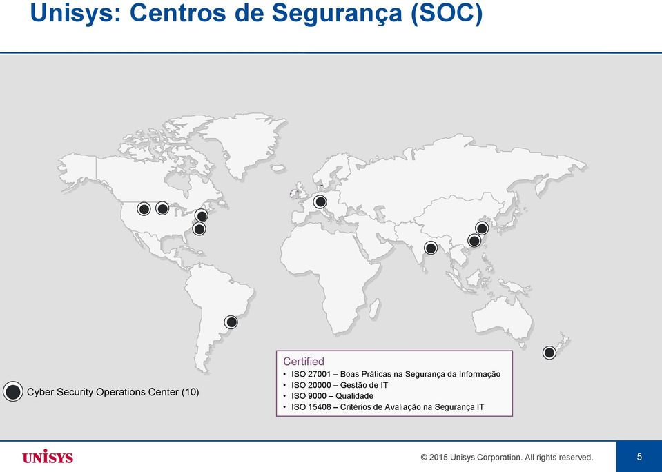 ISO 20000 Gestão de IT ISO 9000 Qualidade ISO 15408 Critérios de