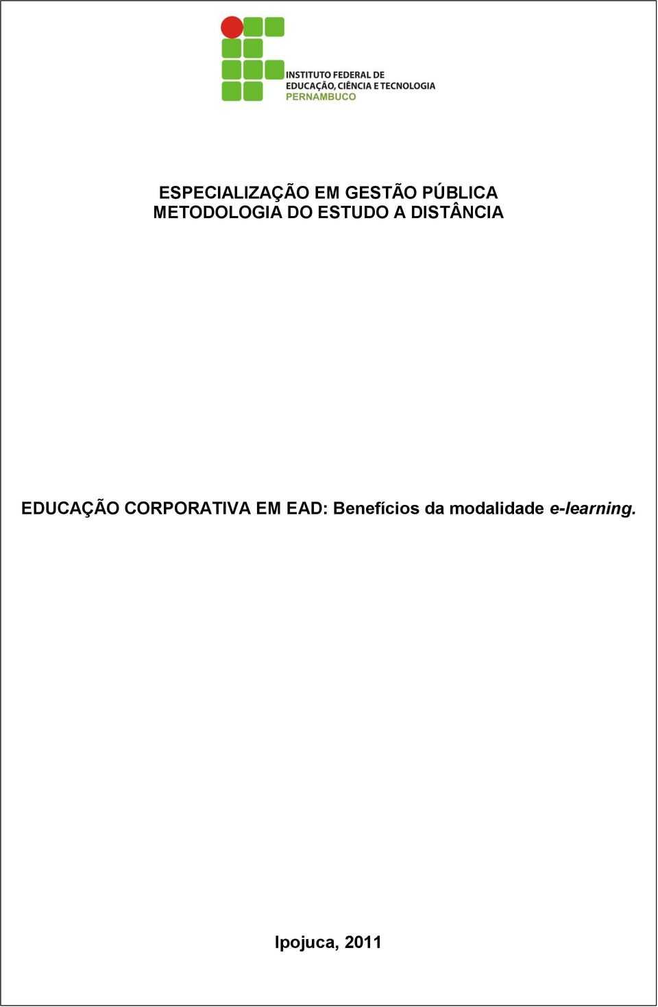 EDUCAÇÃO CORPORATIVA EM EAD: