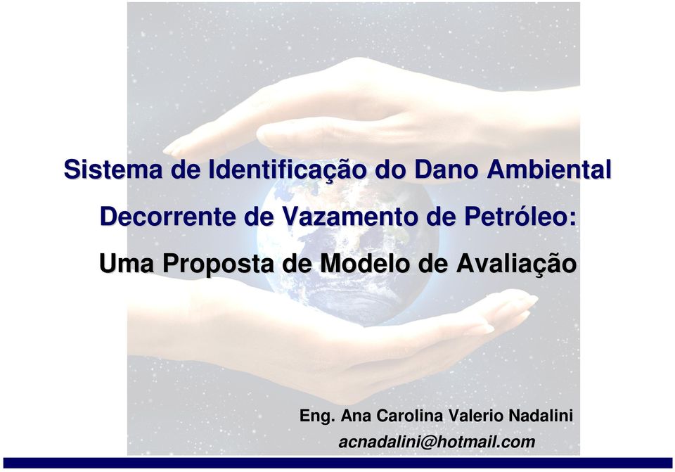 de Petróleo: Uma Proposta de