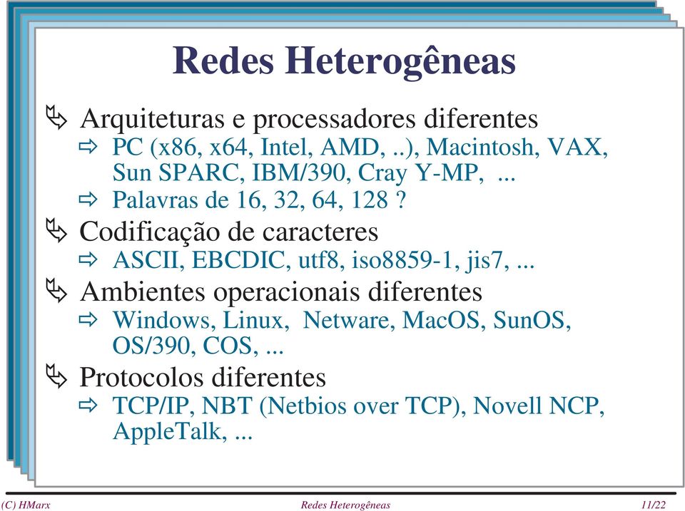 Codificação de caracteres ASCII, EBCDIC, utf8, iso8859-1, jis7,.