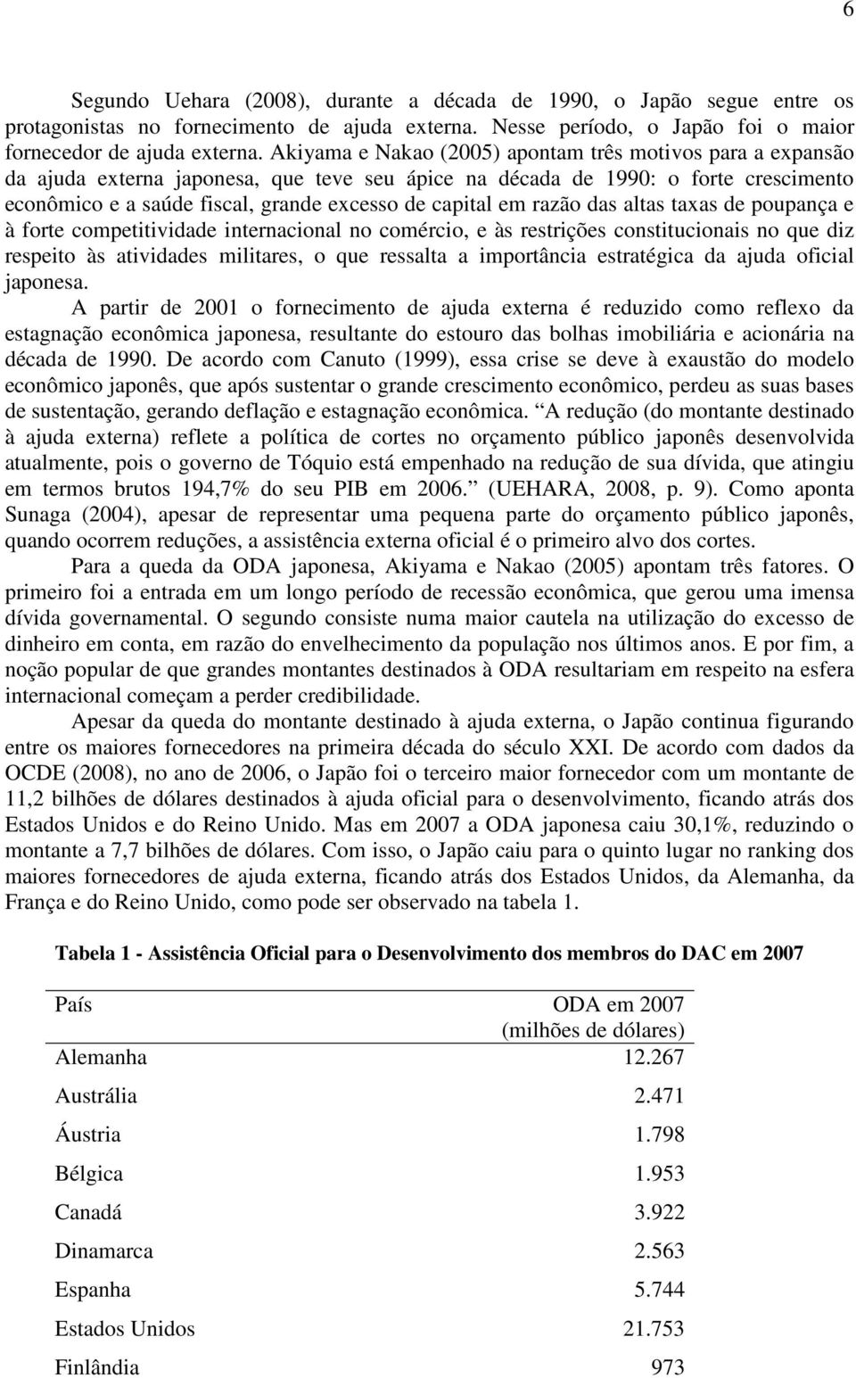 em razão das altas taxas de poupança e à forte competitividade internacional no comércio, e às restrições constitucionais no que diz respeito às atividades militares, o que ressalta a importância