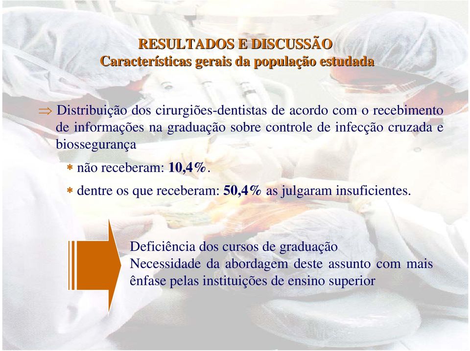 receberam: 10,4%. dentre os que receberam: 50,4% as julgaram insuficientes.