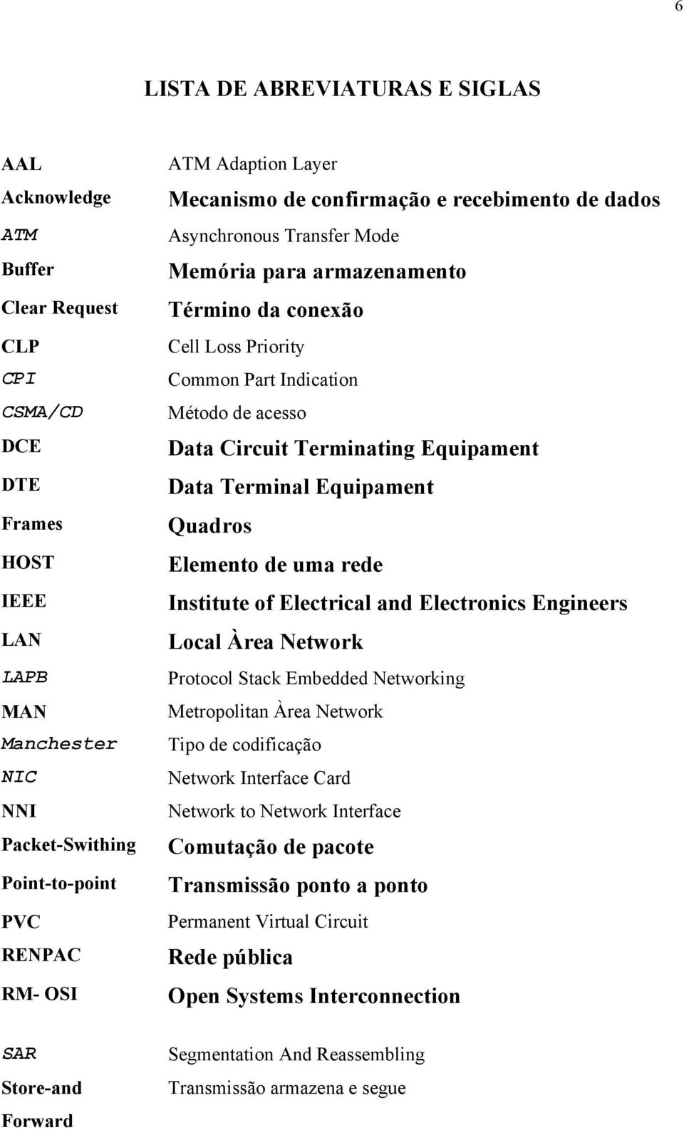 Data Circuit Terminating Equipament Data Terminal Equipament Quadros Elemento de uma rede Institute of Electrical and Electronics Engineers Local Àrea Network Protocol Stack Embedded Networking