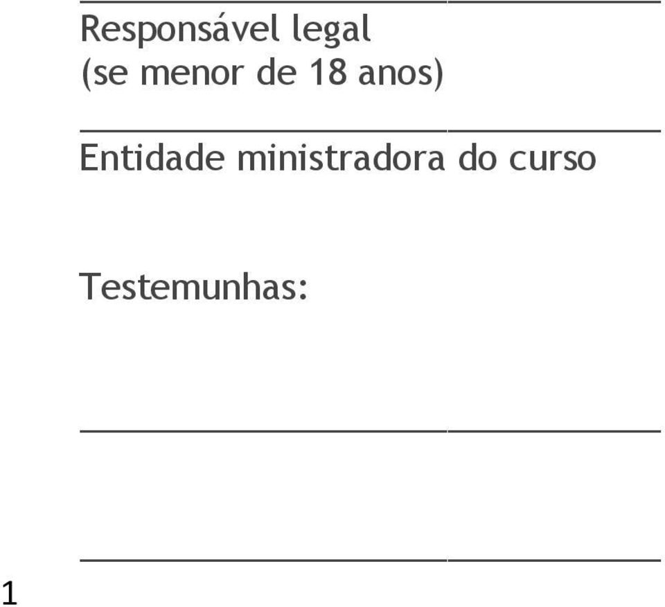 Entidade ministradora