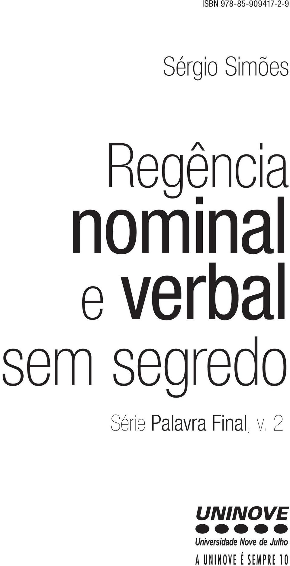 nominal e verbal sem