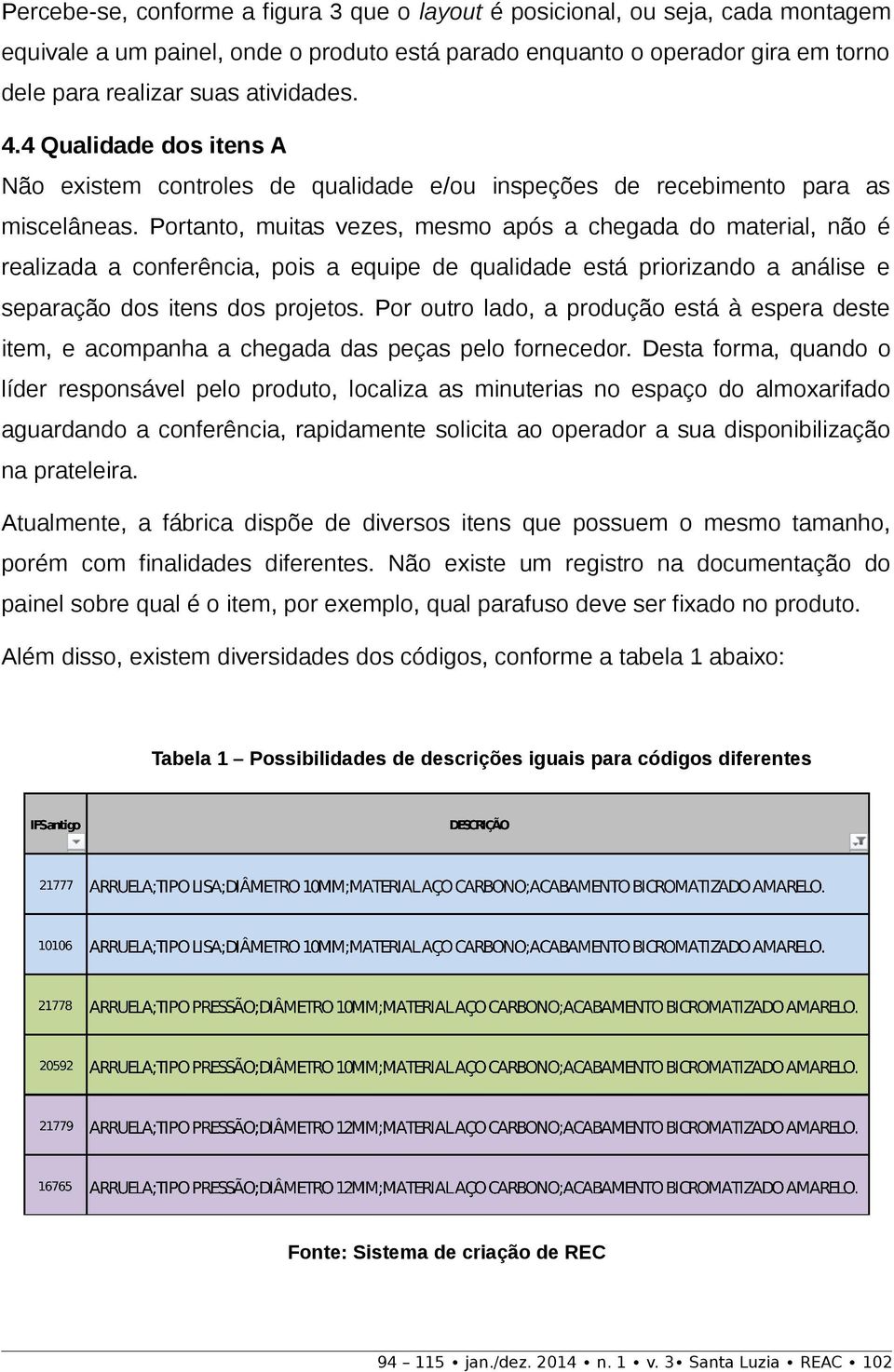 Portanto, muitas vezes, mesmo após a chegada do material, não é realizada a conferência, pois a equipe de qualidade está priorizando a análise e separação dos itens dos projetos.