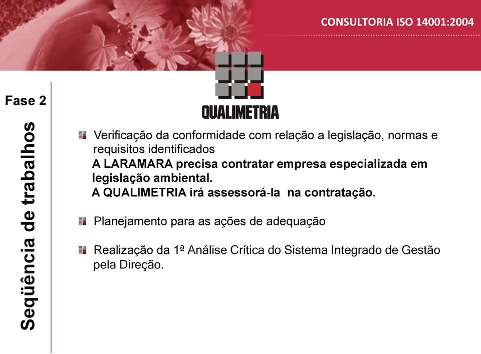 LARAMARA precisa contratar empresa especializada em legislação ambiental.