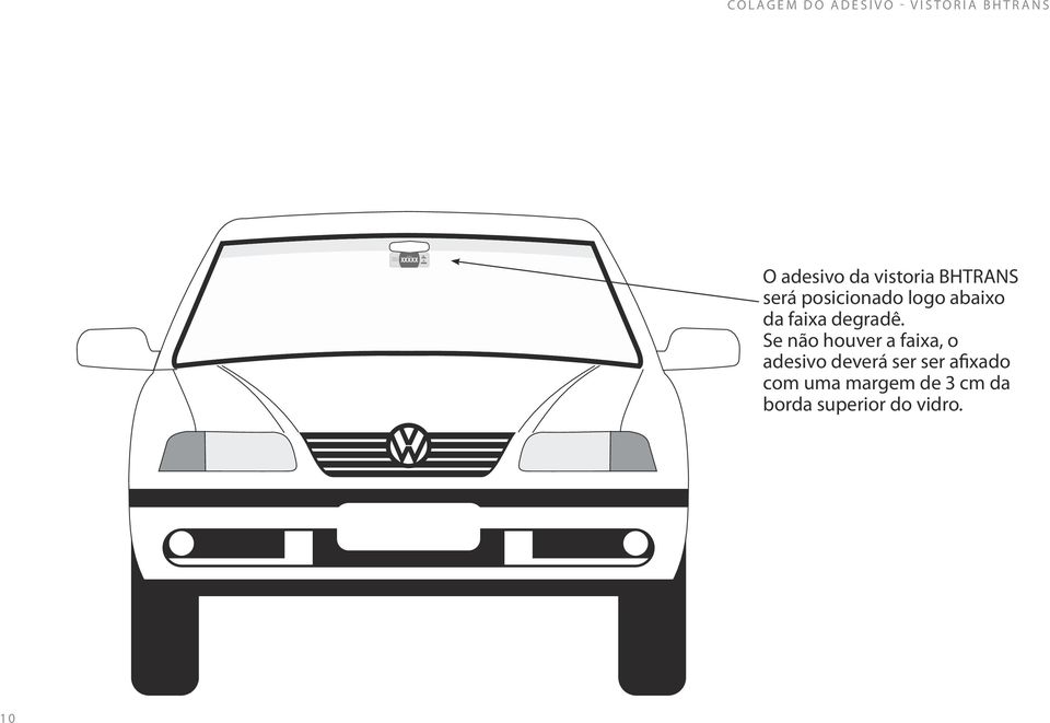 BHTRANS será posicionado logo abaixo da faixa degradê.