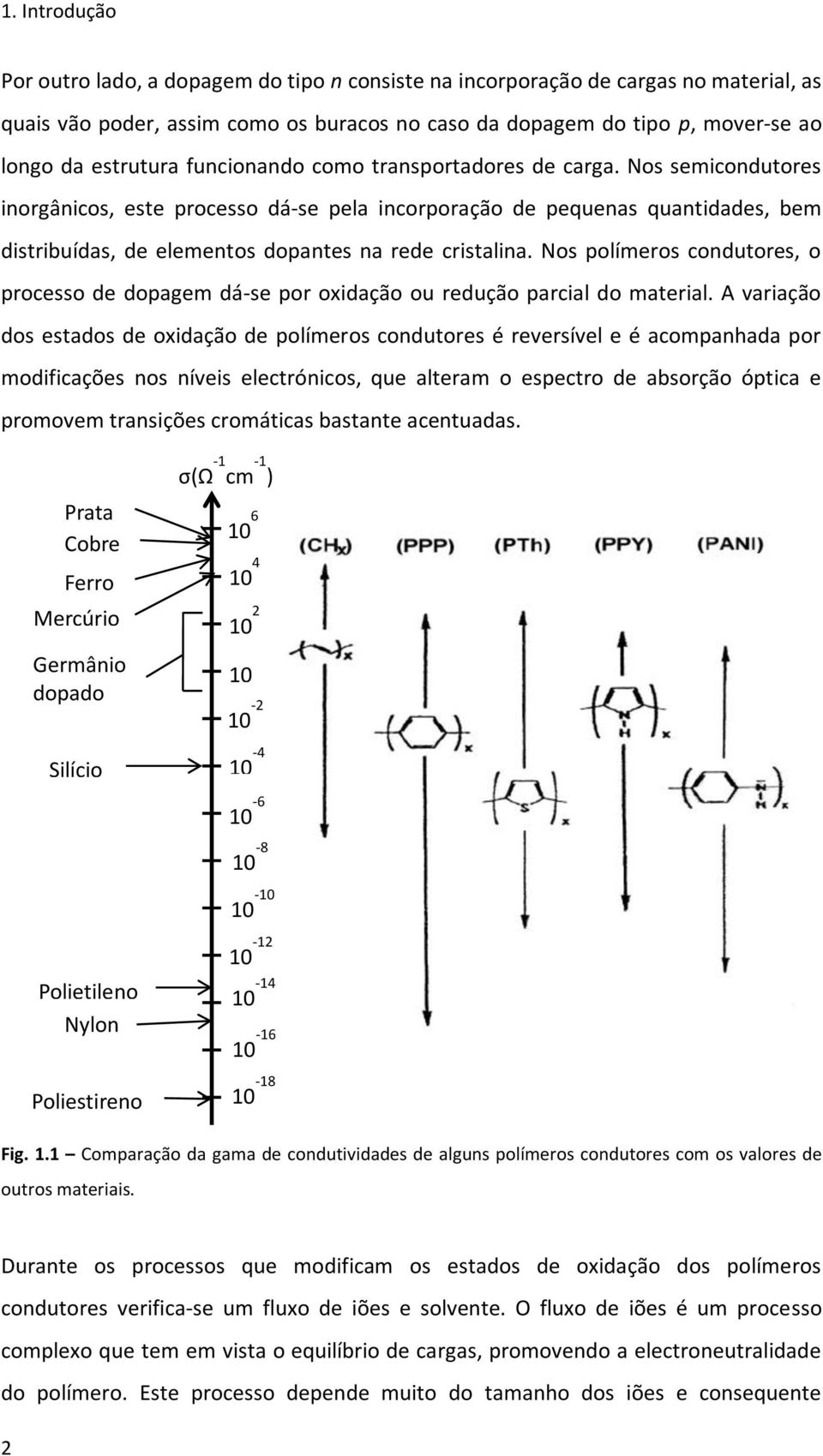 Nos semicondutores inorgânicos, este processo dá-se pela incorporação de pequenas quantidades, bem distribuídas, de elementos dopantes na rede cristalina.