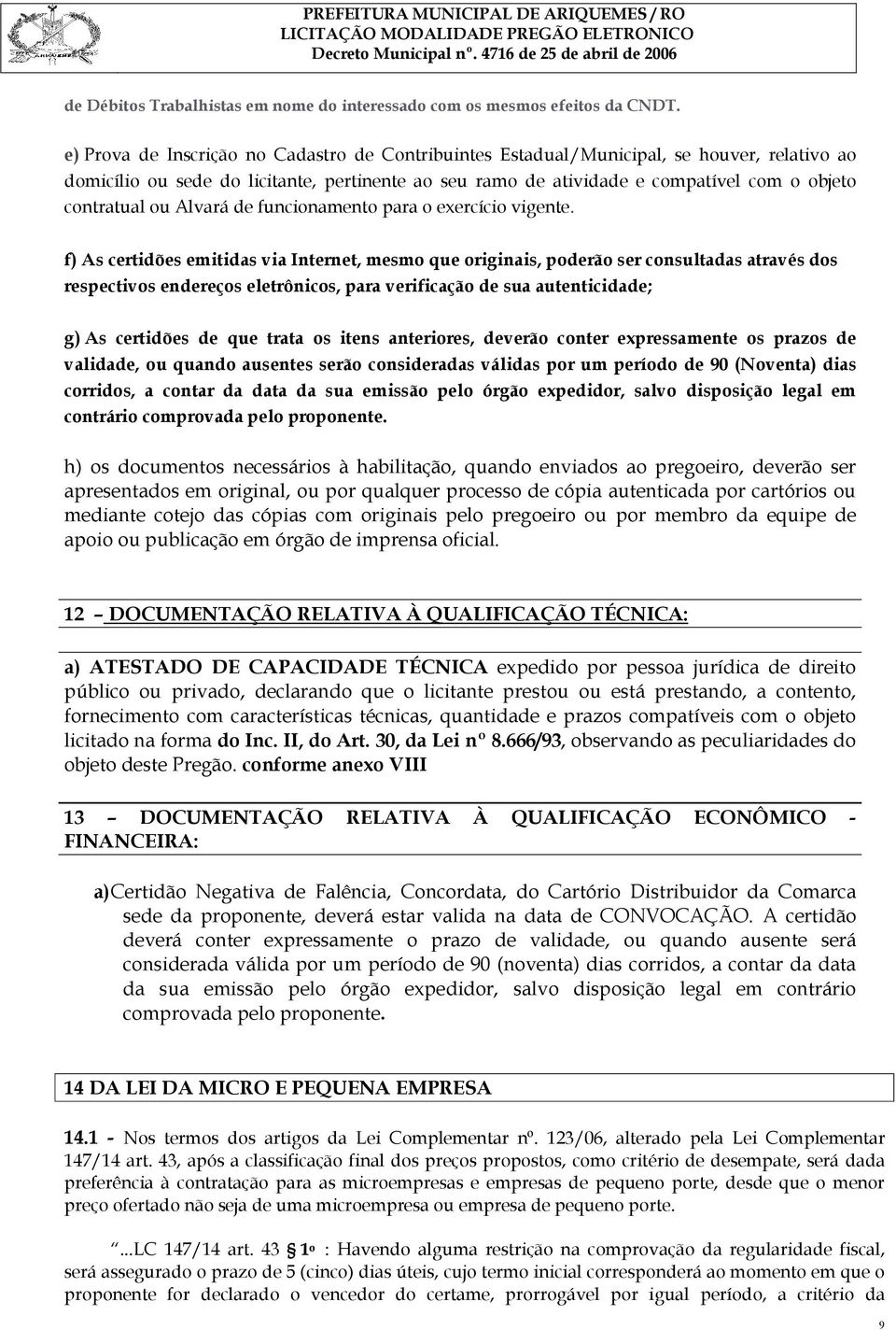 ou Alvará de funcionamento para o exercício vigente.