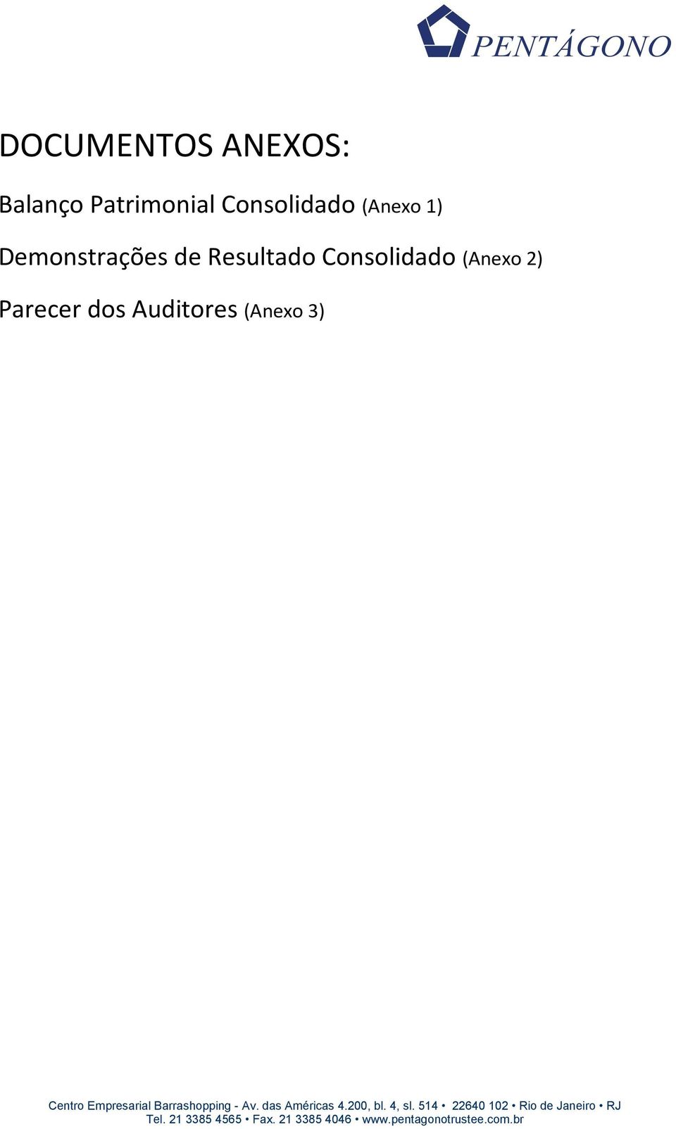 Demonstrações de Resultado