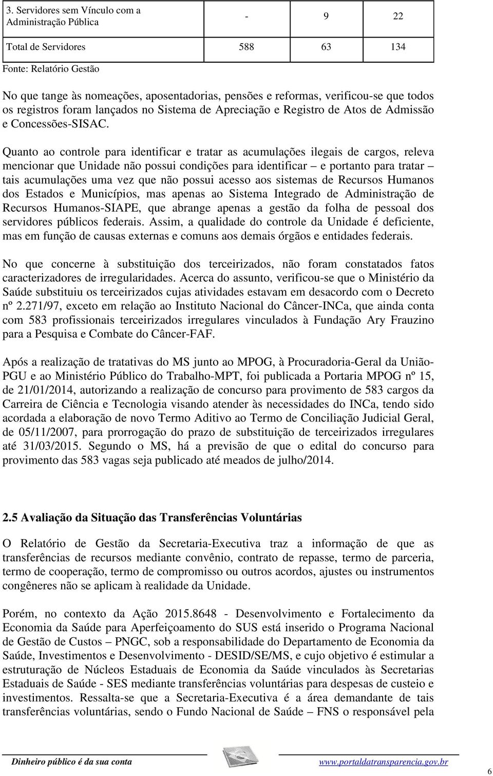 os registros foram lançados no Sistema de Apreciação e Registro de Atos de Admissão e Concessões-SISAC.