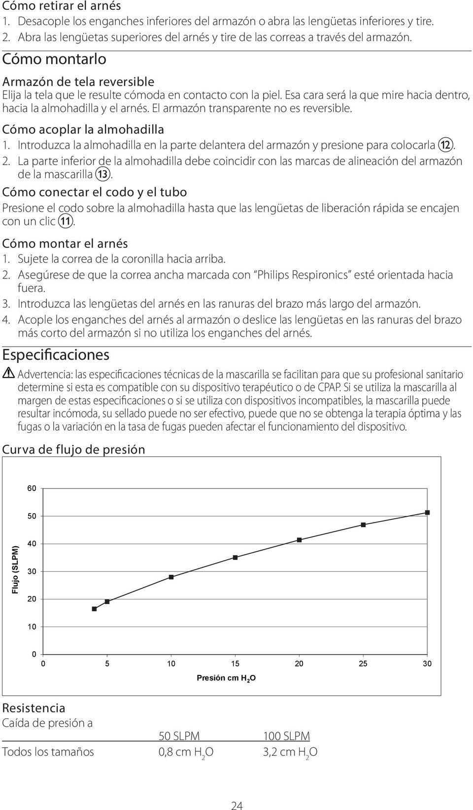 El armazón transparente no es reversible. Cómo acoplar la almohadilla 1. Introduzca la almohadilla en la parte delantera del armazón y presione para colocarla l. 2.