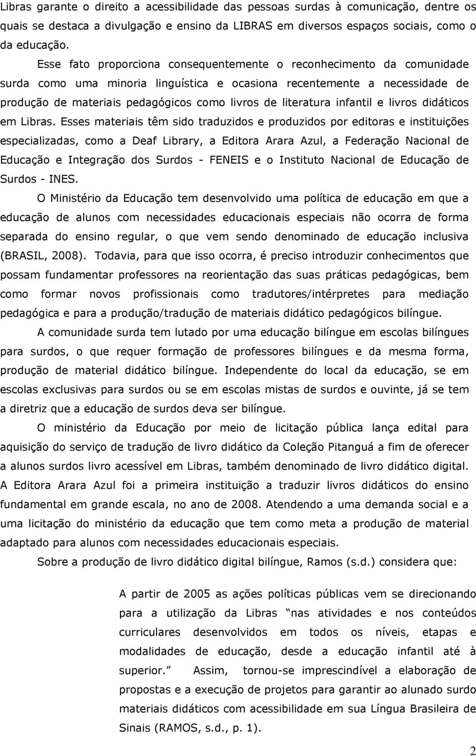 literatura infantil e livros didáticos em Libras.