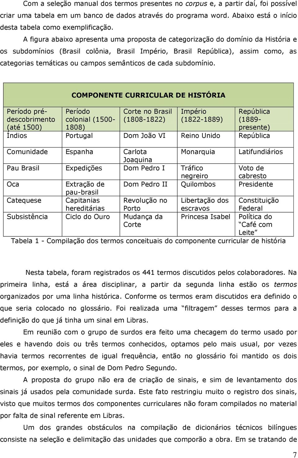 semânticos de cada subdomínio.