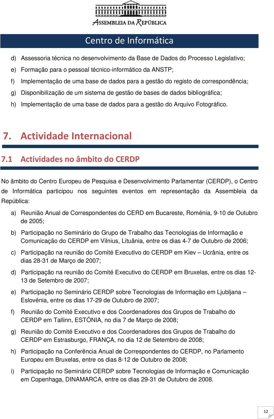 Actividade Internacional 7.