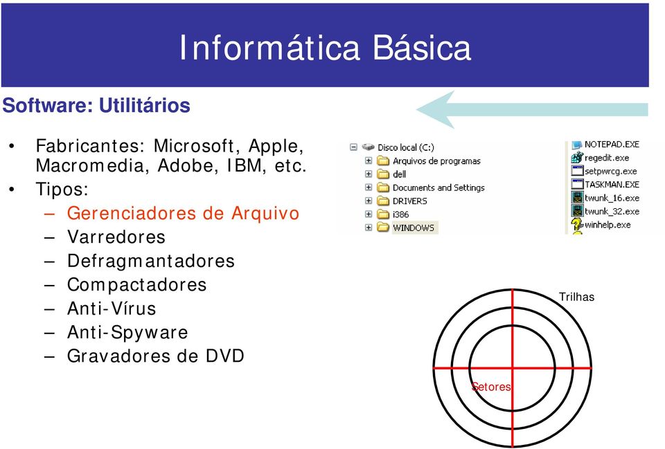 Tipos: Gerenciadores de Arquivo Varredores