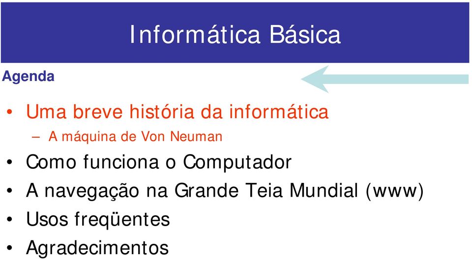 Computador A navegação na Grande Teia