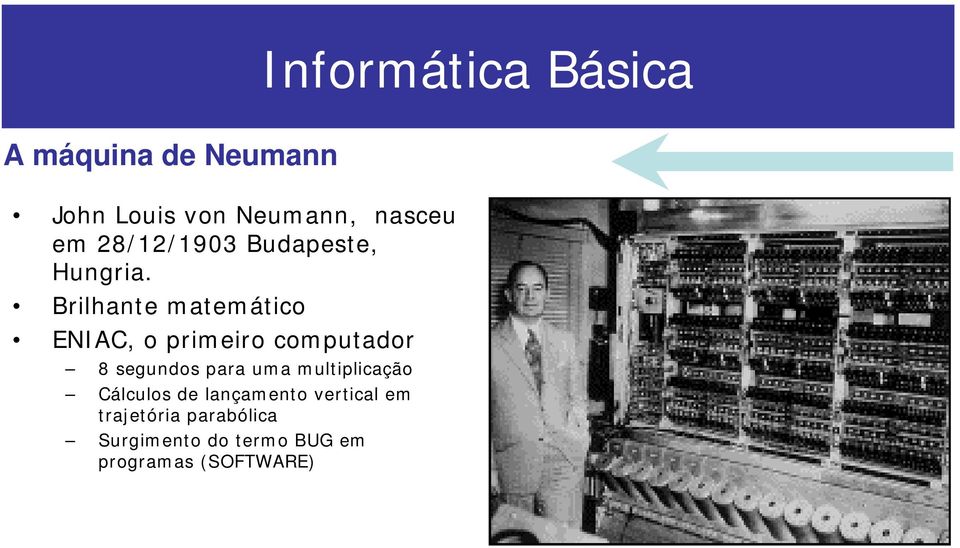 Brilhante matemático ENIAC, o primeiro computador 8 segundos para