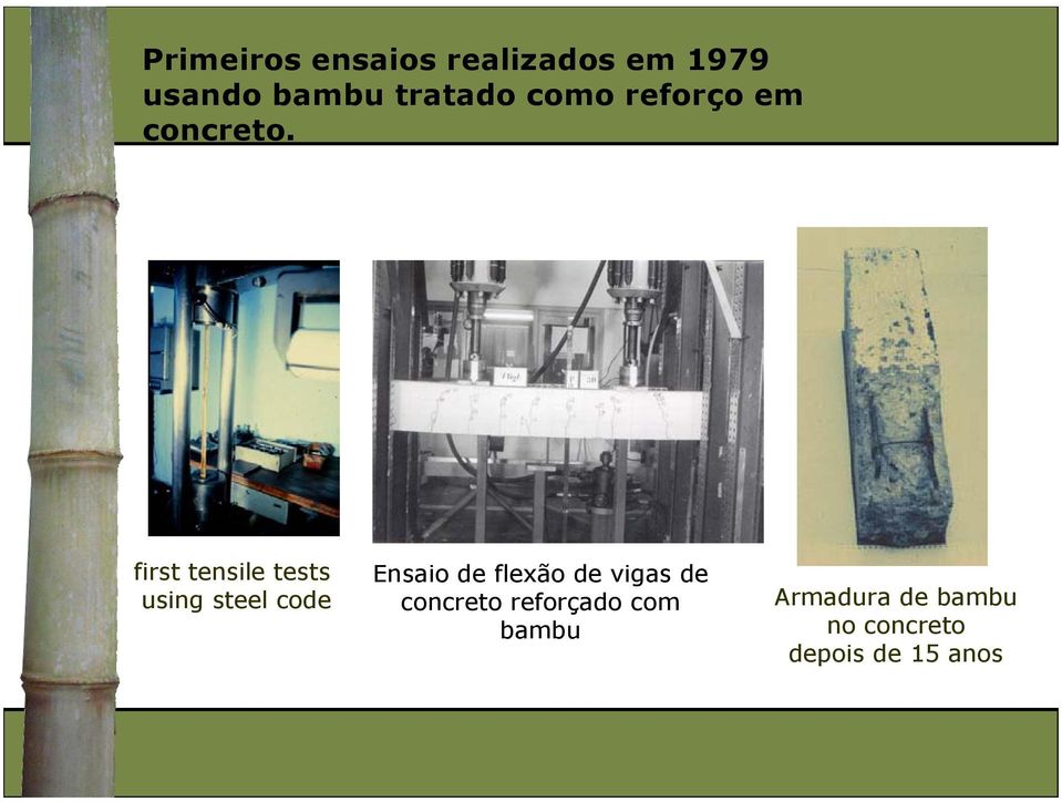 first tensile tests using steel code Ensaio de flexão de