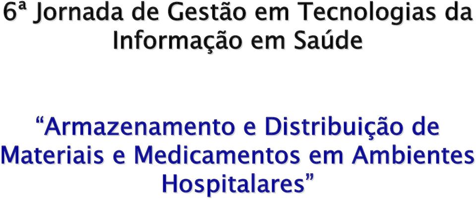 Armazenamento e Distribuição de