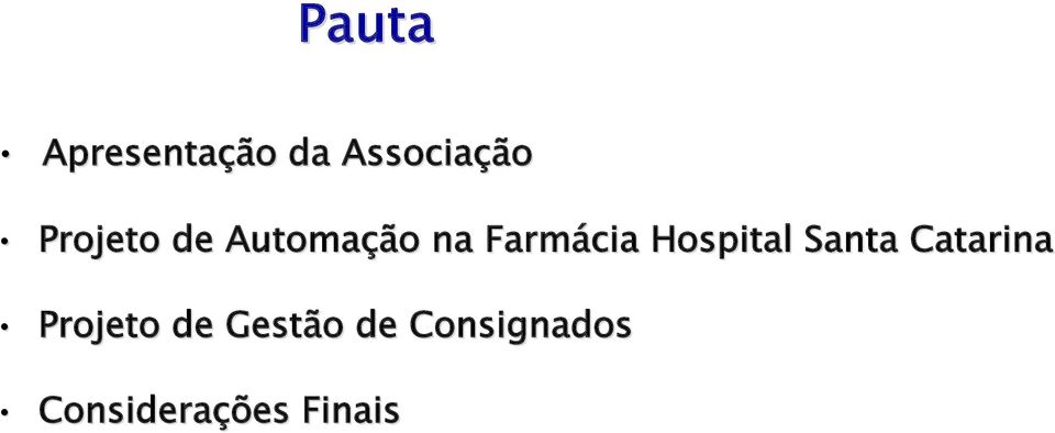 Hospital Santa Catarina Projeto de