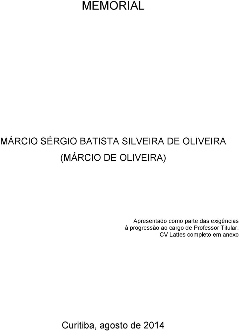 exigências à progressão ao cargo de Professor