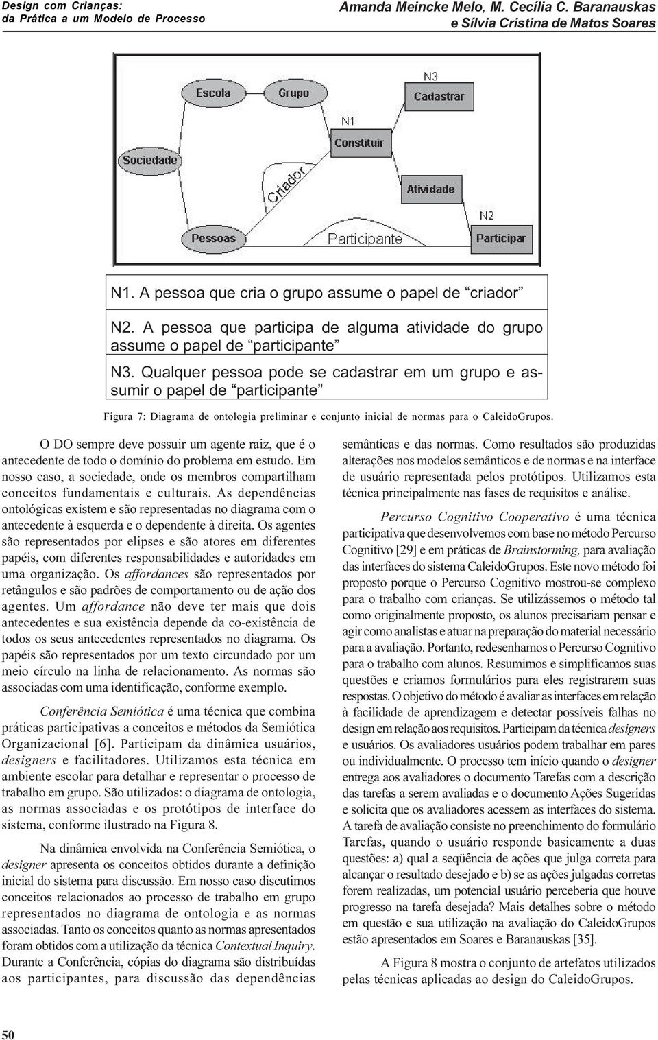 As dependências ontológicas existem e são representadas no diagrama com o antecedente à esquerda e o dependente à direita.