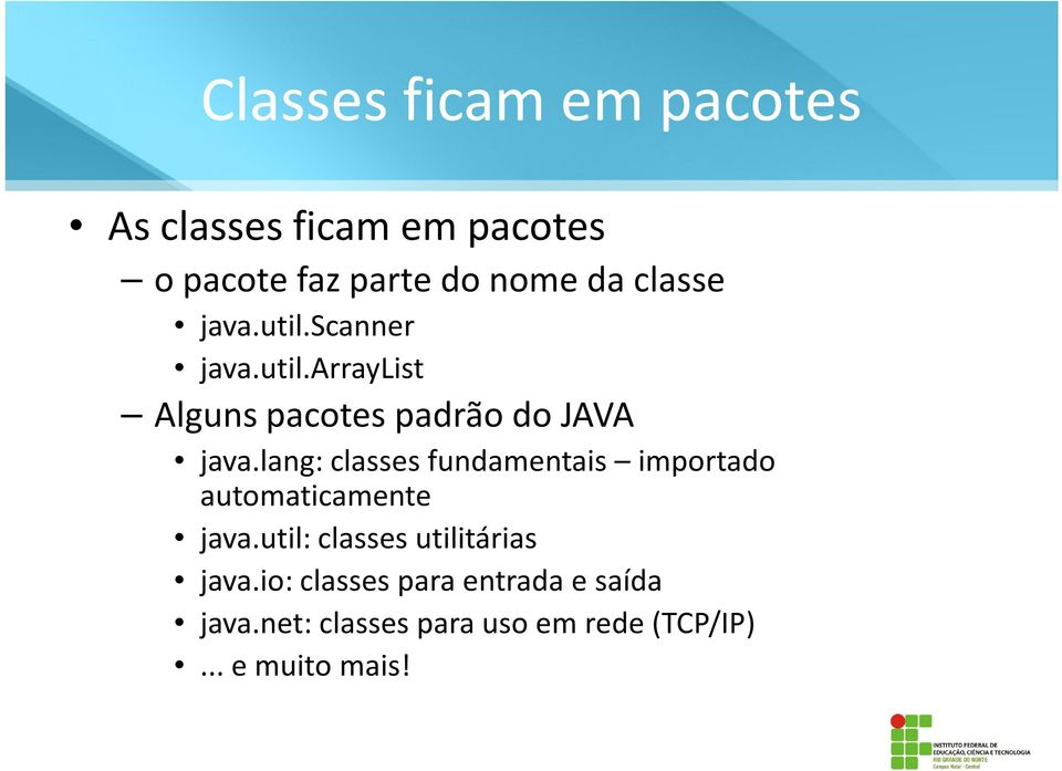 lang: classes fundamentais importado automaticamente java.