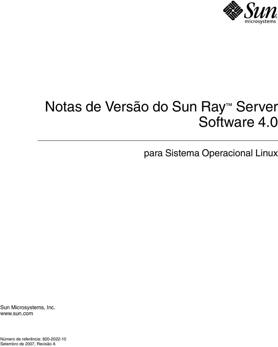 Microsystems, Inc. www.sun.