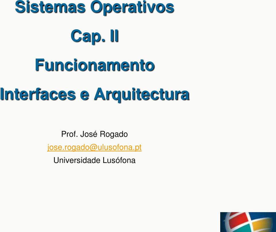 Arquitectura Prof.