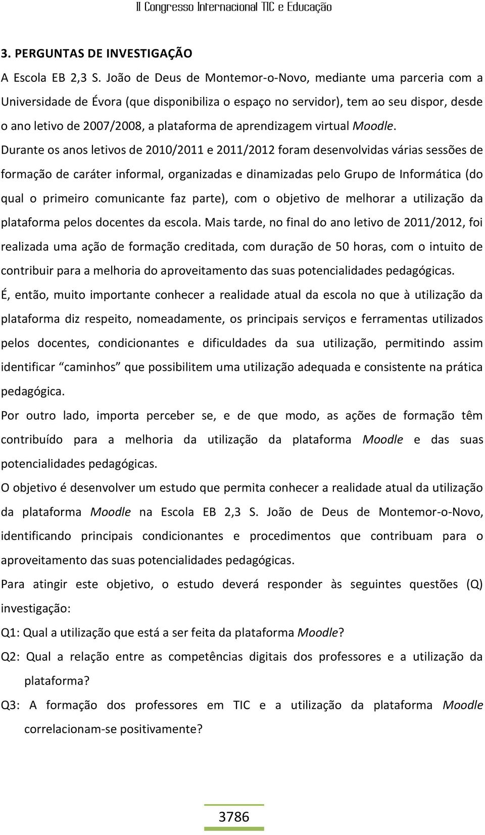 aprendizagem virtual Moodle.