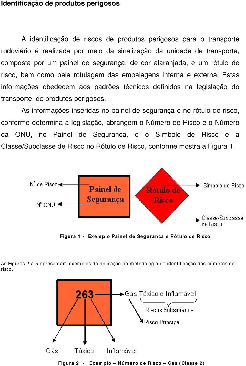 Estas informações obedecem aos padrões técnicos definidos na legislação do transporte de produtos perigosos.