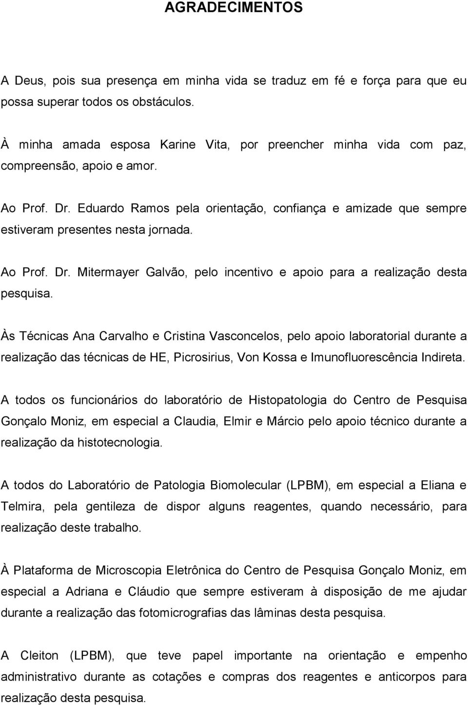 Eduardo Ramos pela orientação, confiança e amizade que sempre estiveram presentes nesta jornada. Ao Prof. Dr. Mitermayer Galvão, pelo incentivo e apoio para a realização desta pesquisa.