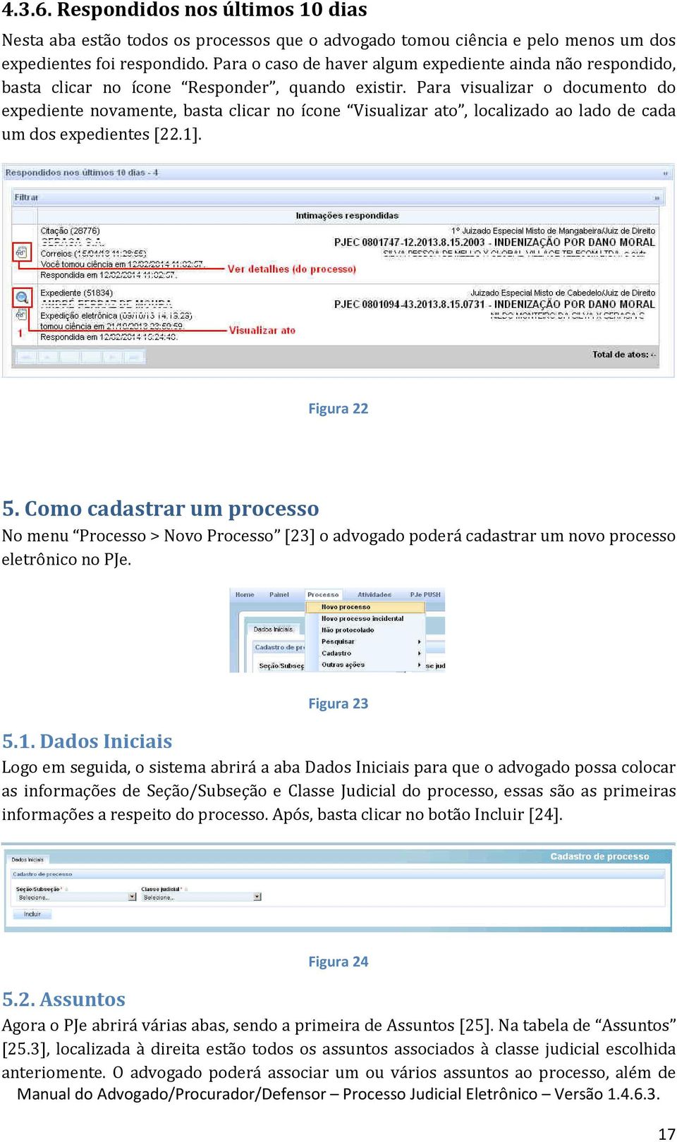 Para visualizar o documento do expediente novamente, basta clicar no ícone Visualizar ato, localizado ao lado de cada um dos expedientes [22.1]. Figura 22 5.