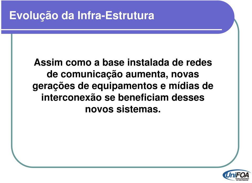 novas gerações de equipamentos e mídias de