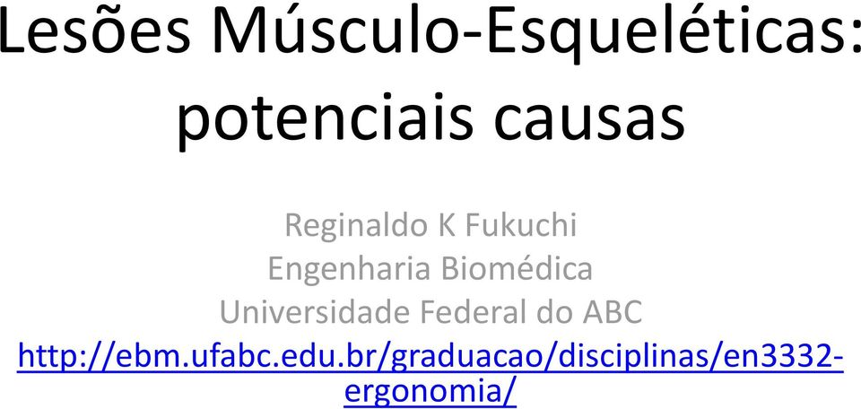 Biomédica Universidade Federal do ABC