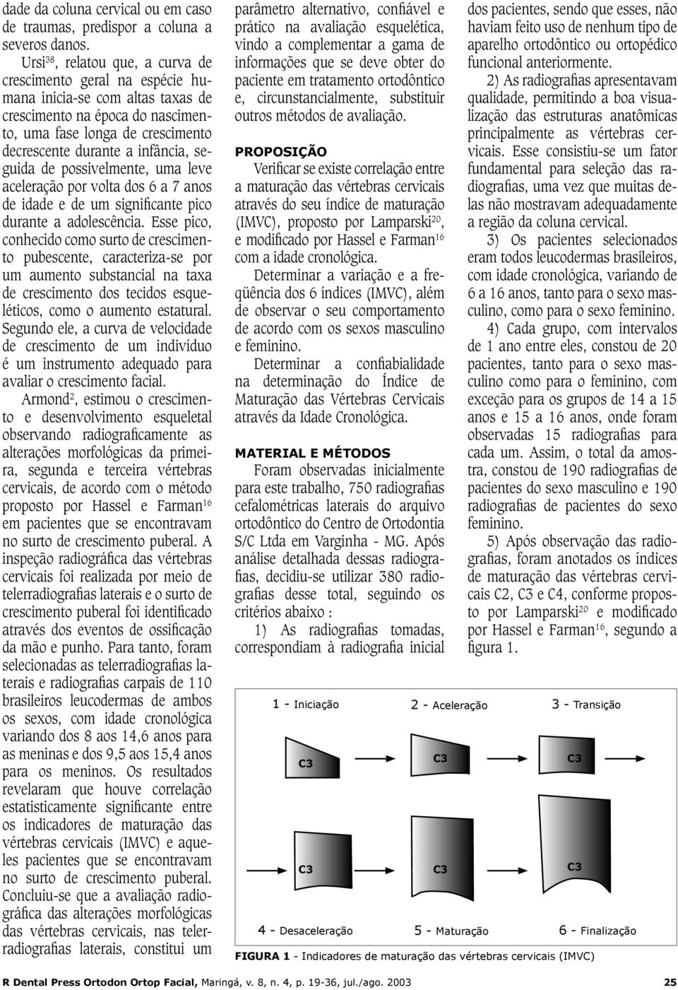 seguida de possivelmente, uma leve aceleração por volta dos 6 a 7 anos de idade e de um significante pico durante a adolescência.