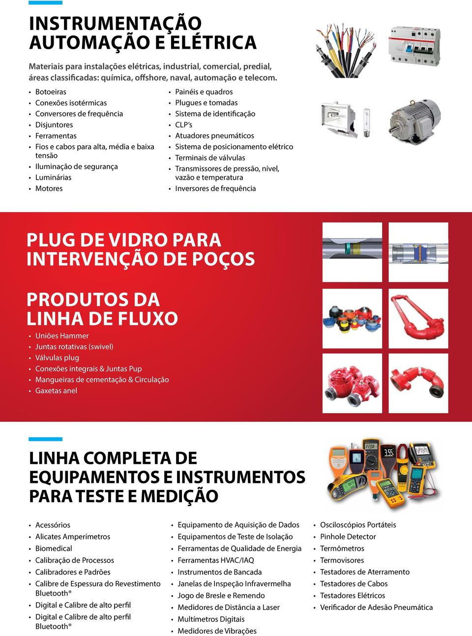 tomadas Sistema de identificação CLP s Atuadores pneumáticos Sistema de posicionamento elétrico Terminais de válvulas Transmissores de pressão, nível, vazão e temperatura Inversores de frequência