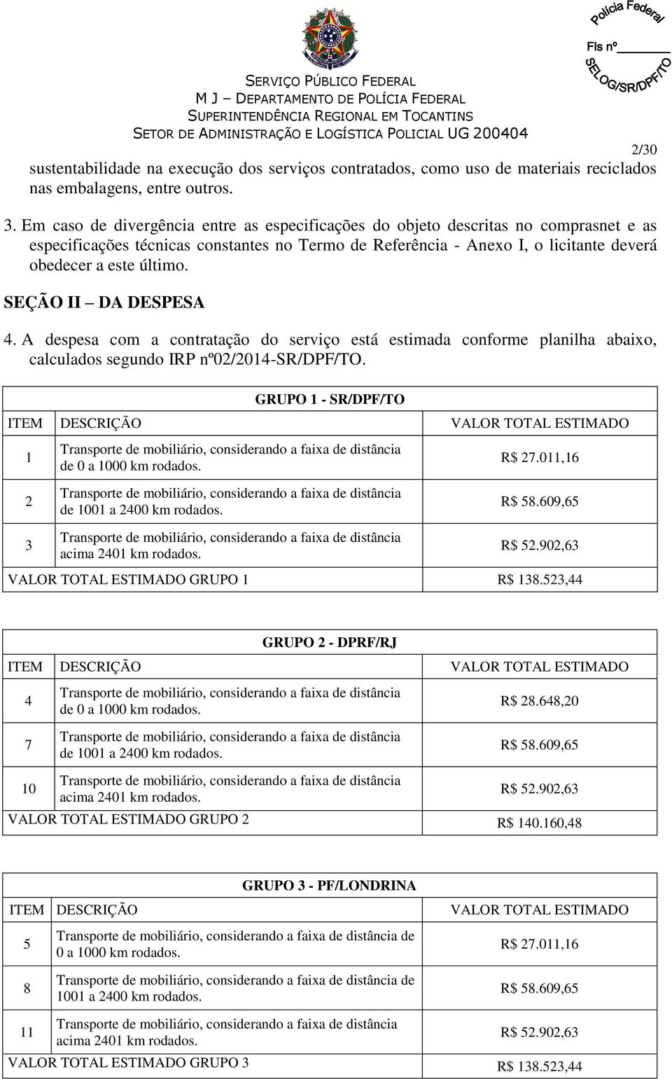 Em caso de divergência entre as especificações do objeto descritas no comprasnet e as especificações técnicas constantes no Termo de Referência - Anexo I, o licitante deverá obedecer a este último.