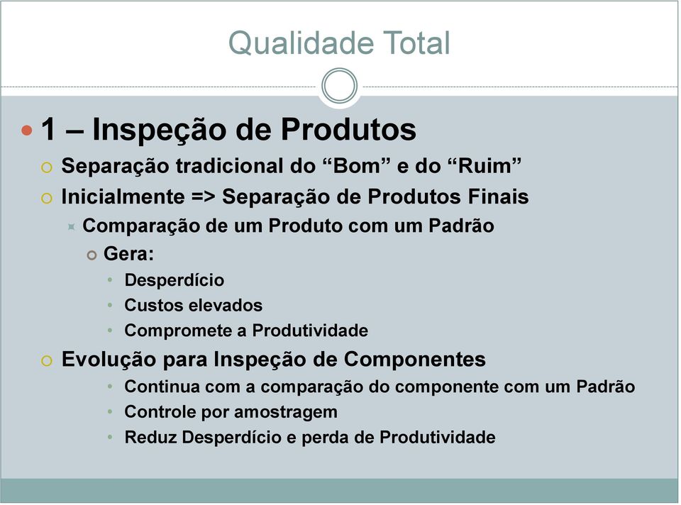 Compromete a Produtividade Evolução para Inspeção de Componentes Continua com a comparação