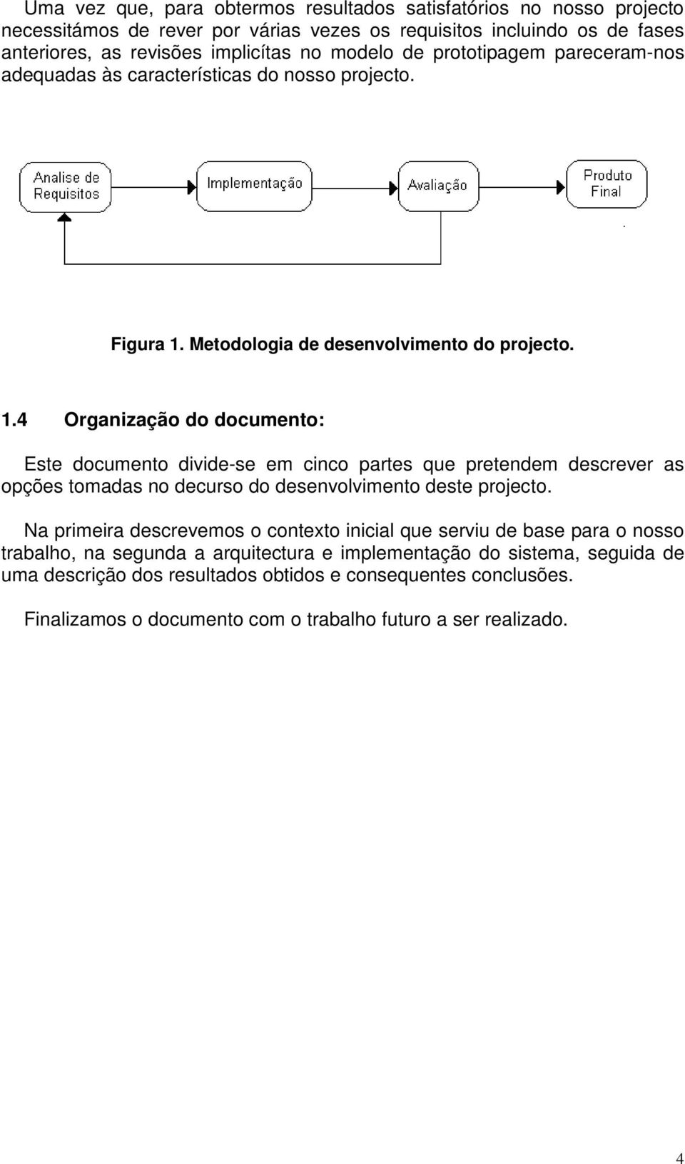 Metodologia de desenvolvimento do projecto. 1.