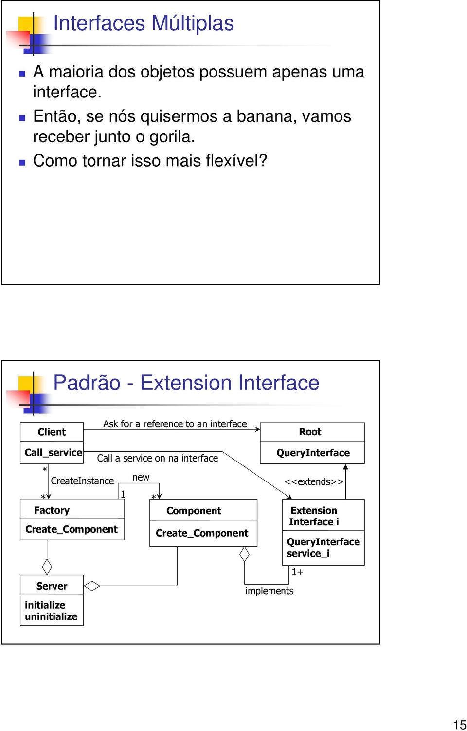 Então, se nós quisermos a banana, vamos receber junto o