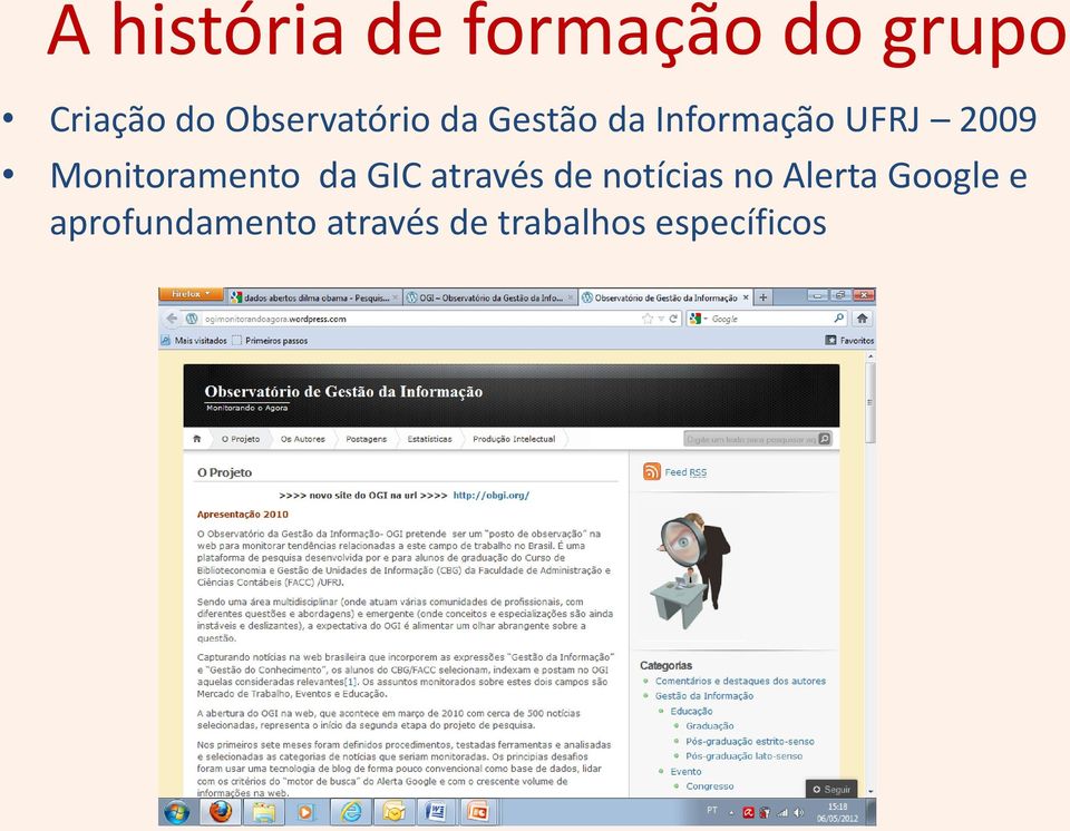 Monitoramento da GIC através de notícias no